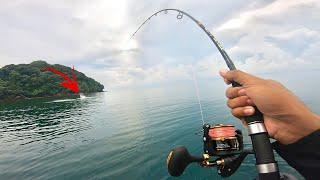 DUARRRR ...!!! MANCING POPPING DI KEDALAMAN 5 METER KAGET DAPAT STRIKE SEBESAR IN