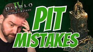 5 Diablo 4 Tips - Common PIT MISTAKES You Don't Want To Make! (Season 6 Vessel of Hatred)