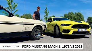 Ford Mustang Mach 1: 2021 und 1971 - Eine Zeitreise im V8-Sportwagen | Test | Review | Oldtimer