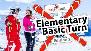 Skischool Seiseralm - Elementary Basic Turn Tutorial 2