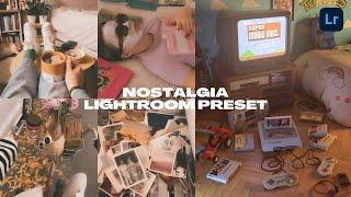 Nostalgia Aesthetic Preset - Free Lightroom Mobile Preset | Nostalgic Vintage Filter - MarcTutorials