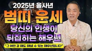 2025년 을사년 대박나는 범띠 운세 / 인간의 모든 기운이 뒤바뀌는 해우년이 왔다!! / 가만 있어도 돈벼락을 맞는 초대박 운세 / 50년생 62년생 74년생 86년생 98년생