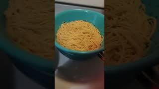 Cooking spaghetti. I like mine separated. It's the appearance for me. Full video is on my channel