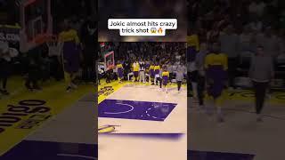 Jokic almost hits crazy trick shot vs Lakers 