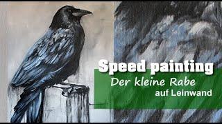 Der kleine Rabe /  Black  Raven / nach  der Musikkomposition " Der kleine Rabe" / Schwarzer Vogel