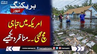 Horrible Storm in America | Latest Situation | Breaking News | SAMAA TV