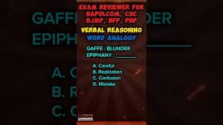 Mastering Vocabulary on Word Analogy | Reviewer for Napolcom Exam 2024 on Verbal Reasoning #napolcom