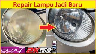 Cara Putihkan Lampu Kereta Dah Kuning Kusam | Spray Headlamp Kereta