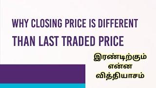 What is difference between last traded price vs Closing Price | Why price changes Over Night