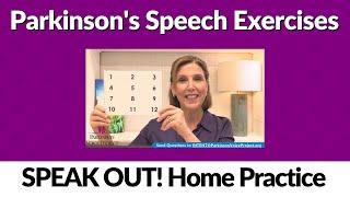 Parkinson's Speech Exercises: SPEAK OUT! Lesson 1: 6/19/2023