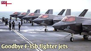 The HMS Prince of Wales bids farewell to the F-35 fighter jets 809 Naval Air Squadron