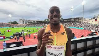 Vernon Norwood Feels Confident About Making the Olmypic 400m Team After Running 44.68 in Oslo