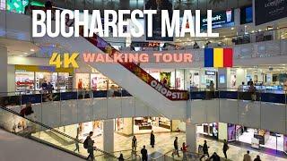 [4K] Bucharest-Plaza Romania Shopping Mall Walking Tour