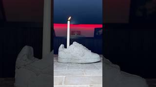Silicone is my opp now #siliconemold #concrete #candleholder #craft #diy #cast #kizo #shoes #art