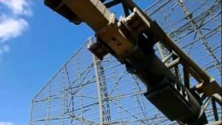 AN/FPS-508 Radar Antenna used in NORAD PineTree line. Park at North Bay Ontario Canada