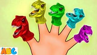 Learn all about the T-REX DINOSAURS - THE FINGER FAMILY SONG!