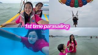 1st time parasailing in malaysia | Sitara yaseen vlog Malaysia