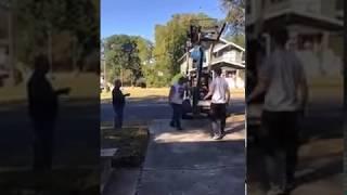 Installation of George Tobolowsky sculpture exhibit; Facebook Live with Tim McCoy, Oct 16, 2017