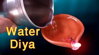 How To Make Water Diya At Home / Homemade water diya / Water diya making process