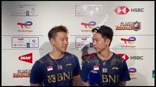 Marcus Gideon Jadi Translatornya Kevin Sanjaya  || SUDIRMAN CUP 2021