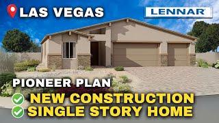 NEW BUILD HOMES in Las Vegas | The Pioneer Floor Plan at Desert's Edge by LENNAR!