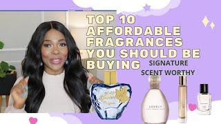 10 AMAZING  AND AFFORDABLE FRAGRANCES |IN MY COLLECTION 2022|TopNoteByA ..