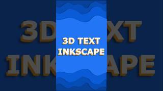 3D текст в inkscape #inkscape #tutorial #howtodraw #logo #design #art #українською