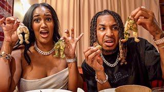 DDG EATS Snails & Frog Legs w/ Nique!! + Paris Fashion Week VLOG