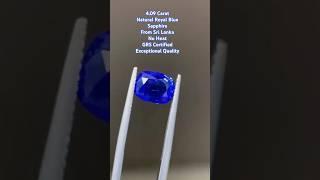 Natural Royal Blue Sapphire from Sri Lanka 4.09 Carat GRS Certified