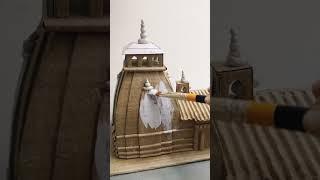 How to make Kedarnath Temple/Kedarnath temple model #youtubeshorts #shorts #mahadev