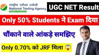 UGC NET Result OUT | चौकाने वाले आँकड़े | Only 50% Students ने Exam दिया | NTA UGC NET Result 2024