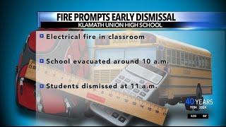 Electrical fire prompts early dismissal from Klamath Union High School