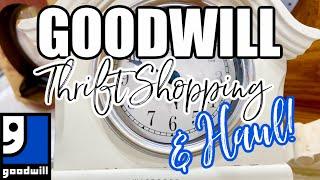 THRIFT SHOPPING AT GOODWILL & HAUL! Shopping for Farmhouse Home Decor and Vintage!