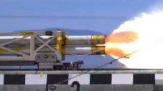 WORLDS FASTEST !!! US Air Force Rocket Engine Powered Sled