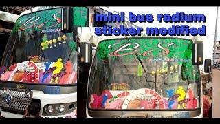 tourist bus modified. bus full sticker modified by (syed world radium art)