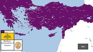 The History of the loss of Byzantine Anatolia Every Years [1061-1461]