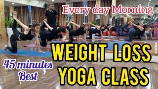 45 minutes Best Morning Weight loss  Yoga class, practice every day at home | Whole body Workout 