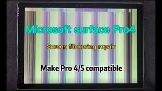 Microsoft surface Pro 4 5 screen flickering touch issues solution