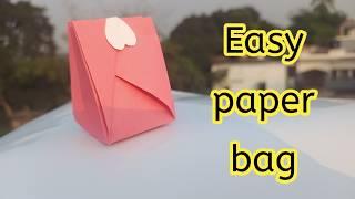 DIY easy paper bag|How to make paper bag|Origami paper bag|Origami paper gift bag