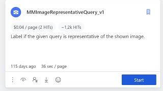 MMImageRepresentativeQuery_v1 || Qualification || UHRS || ClickWorker || Easy Job || Qualify