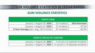 Cedar Rapids Mayor Tiffany O'Donnell shares gun violence statistics after weekend shootings