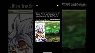 mui Goku be like: sorry sister ut that rule is not work on me#goku #vegeta #dbs #dbz #dragonball