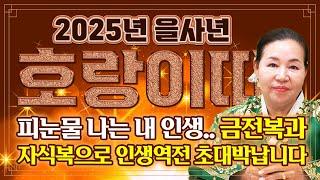 2025년 을사년 대박나는 호랑이띠운세축하드립니다! 2025년 금전,귀인,문서운 한번에 다 들어온다! 호랑이분들 인생이 바뀝니다! 50년생 62년 74년생 86년 98년 운세