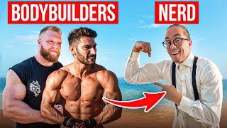 CRAZY NERD vs. PRO Bodybuilders - Epic Gym Prank