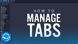 How to Manage Tabs in TeamSpeak