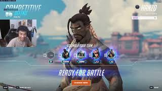 Sugarfree Insane Hanzo Season 15 Top 500 Gameplay Overwatch 2