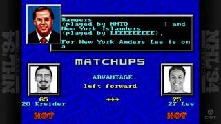 NHL 94 Rewind New York Rangers - New York Islanders (MMTO Tournament) PS4