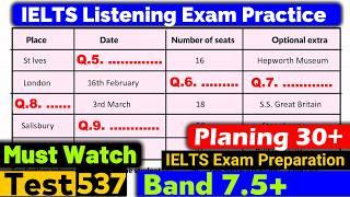 IELTS Listening Practice Test 2024 with Answers [Real Exam - 537 ]