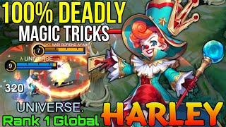 Jungler  Harley Deadly Magic Tricks - Top 1 Global Harley by UNIVERSE. - Mobile Legends