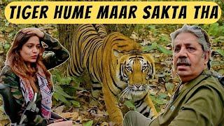 We Survive a Tiger Attack | Tiger Charges at us in Pilibhit Tiger Reserve